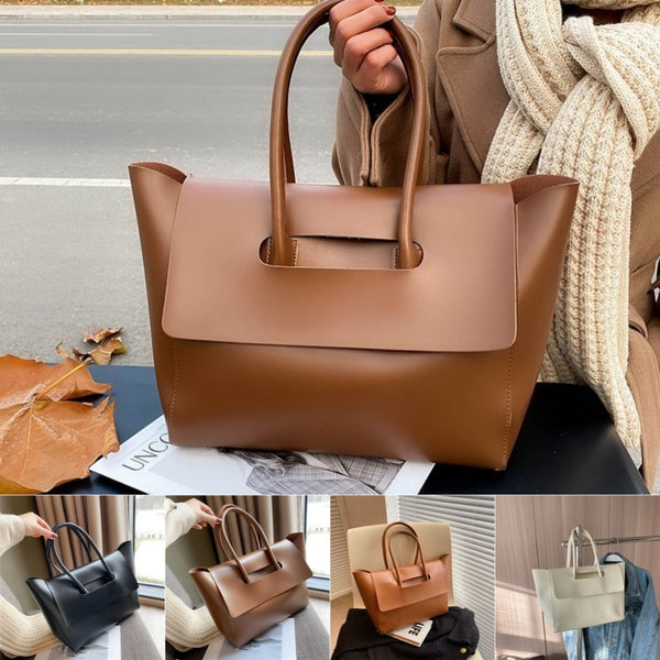 Fashion Women Shoulder Bags Large Capacity Handbags Simple Retro Tote Bags Solid Color Famous Brand High Quality Bags Hanzuva