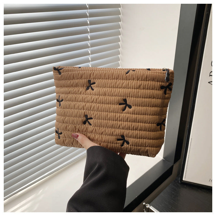 Oxford Cloth Butterfly Print Clutch For Women