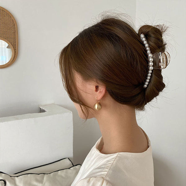 Pearl Hair Headgear Air Shark Clip Hanzuva
