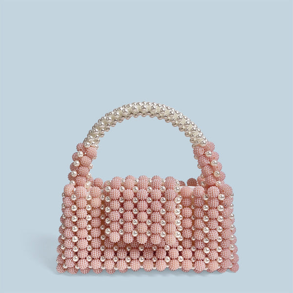 Waxberry Pearl Ball Handmade Beaded Handbag Hanzuva