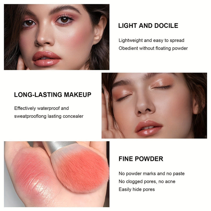 Cross-border TEMU Amazon Hot 12-color Blusher Plate Matte Shimmer High-gloss Multi-color Cream Blush Plate Hanzuva