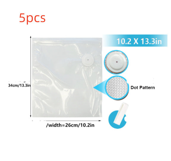 Commercial White Plastic Air Valve Compression Bag