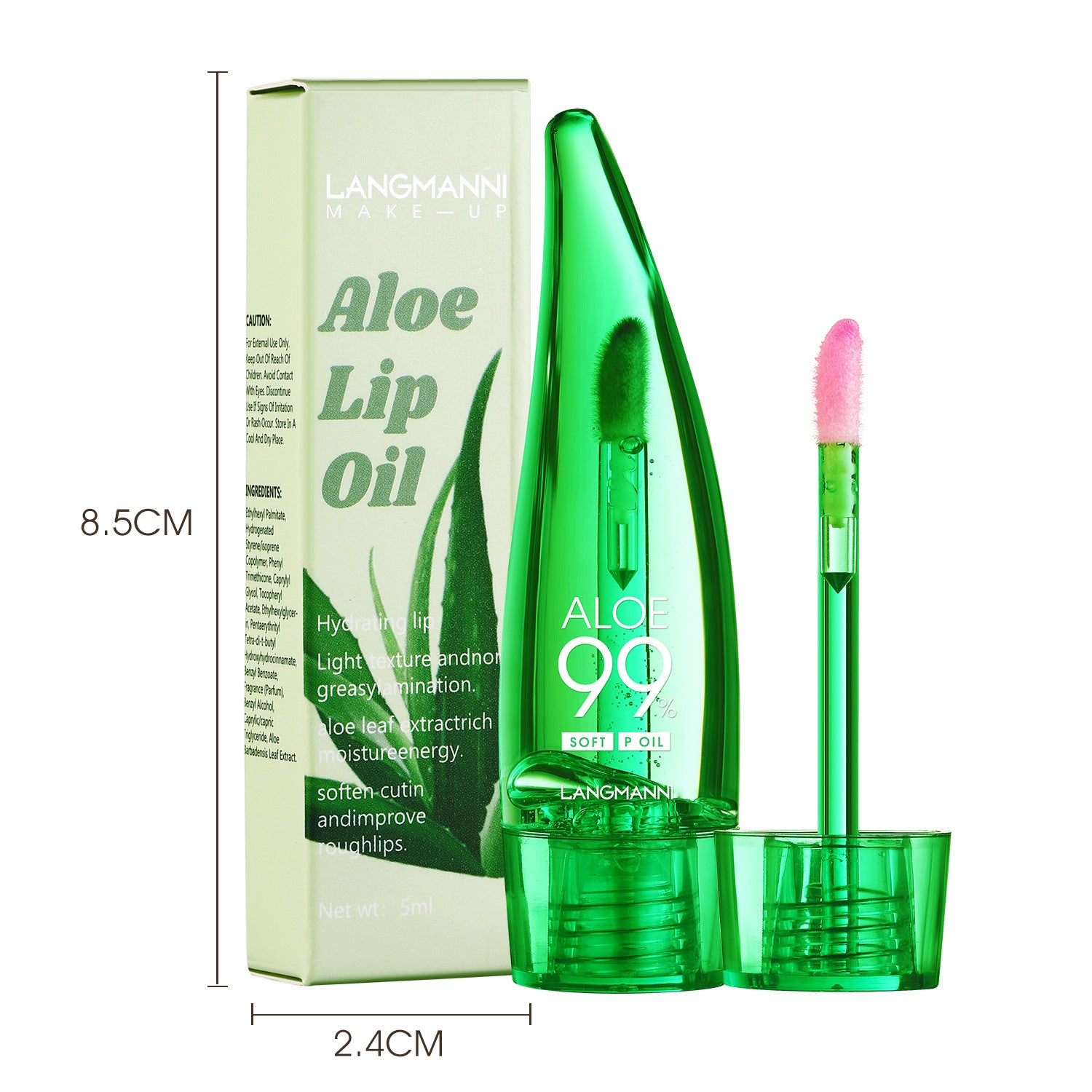 New Aloe Lip Gloss Temperature-sensitive Discoloration Lip Lacquer