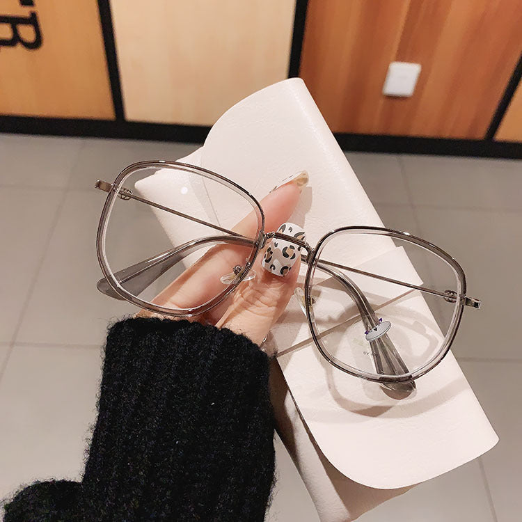 Myopia Glasses Frosted Trend Hot Style Fashion Undressed Photo Show Face Small Glasses Frame