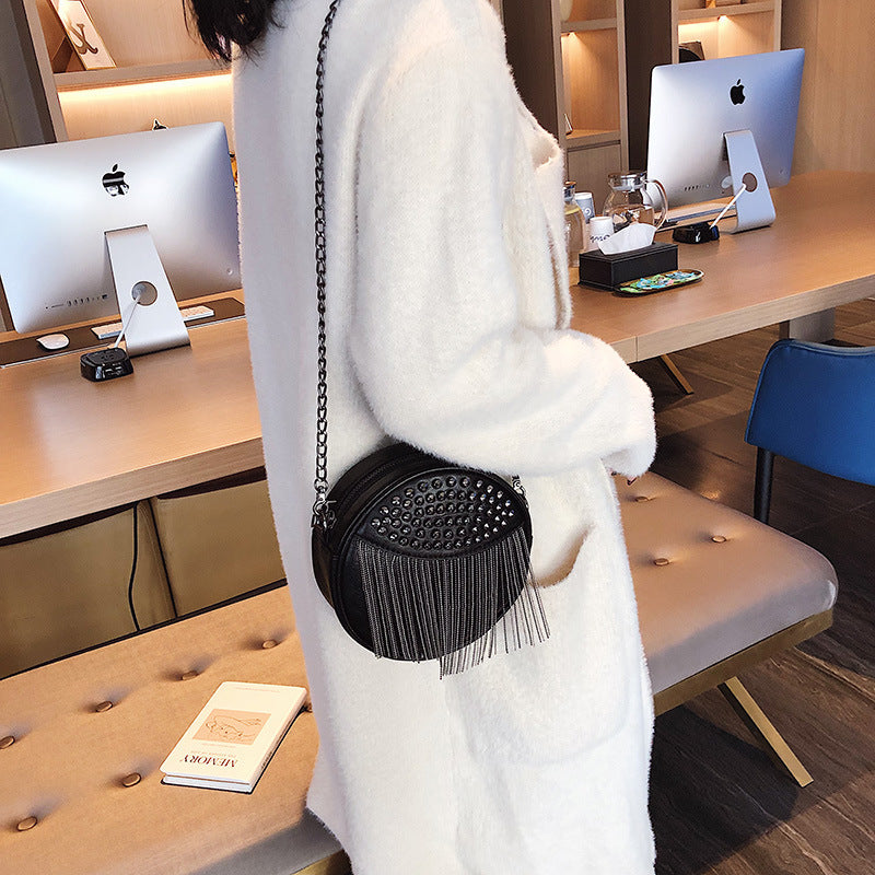 Tassel Bunches Chain Crossbody Shoulder Bag