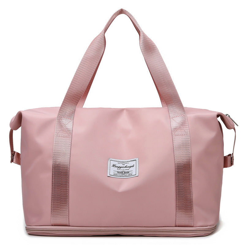 Double-layer Travel Bag Water Repellent Oxford Cloth Portable Women