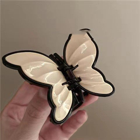 Vintage French Acrylic Butterfly Clasp