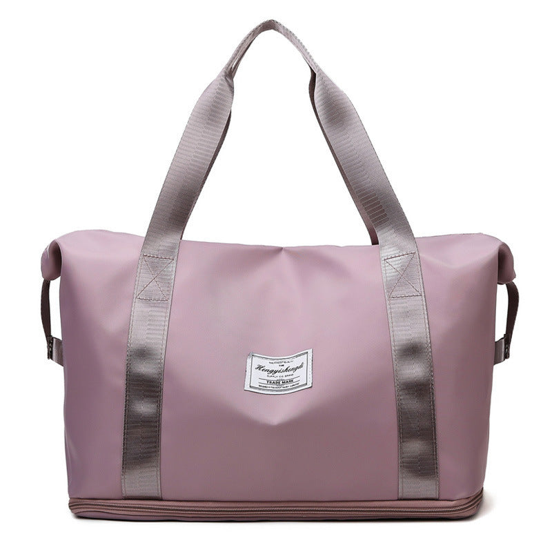 Double-layer Travel Bag Water Repellent Oxford Cloth Portable Women