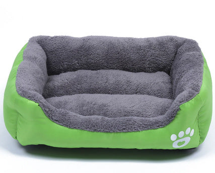 Dog Kennel Four Seasons Universal Footprint Cotton Wool Pet Kennel Candy Color Square Kennel Mats Universal Cross-Border Supply For Large, Medium And Small Dogs