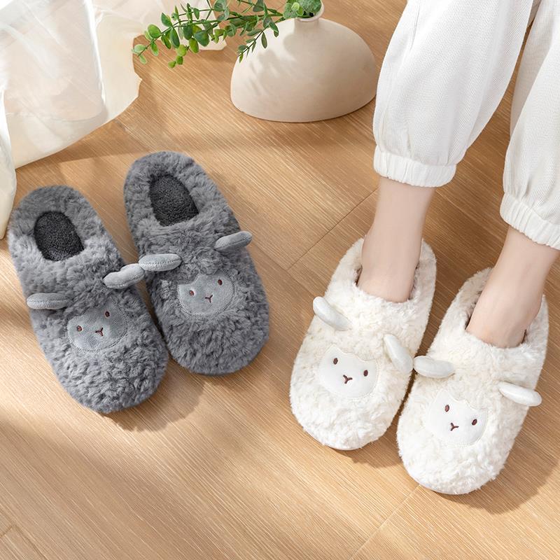 Household Anti-skid Plush Warm Cartoon Slippers Hanzuva