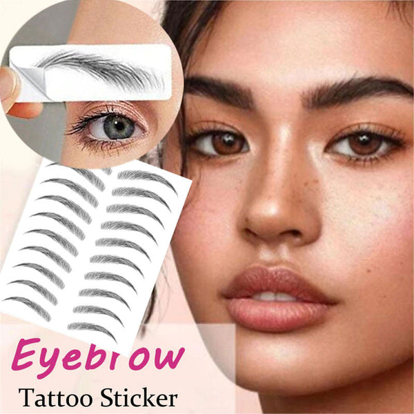 Water-based Hair-liked Authentic Eyebrow Tattoo Sticker Waterproof Cosmetics Long Lasting Makeup False Eyebrows Stickers Hanzuva