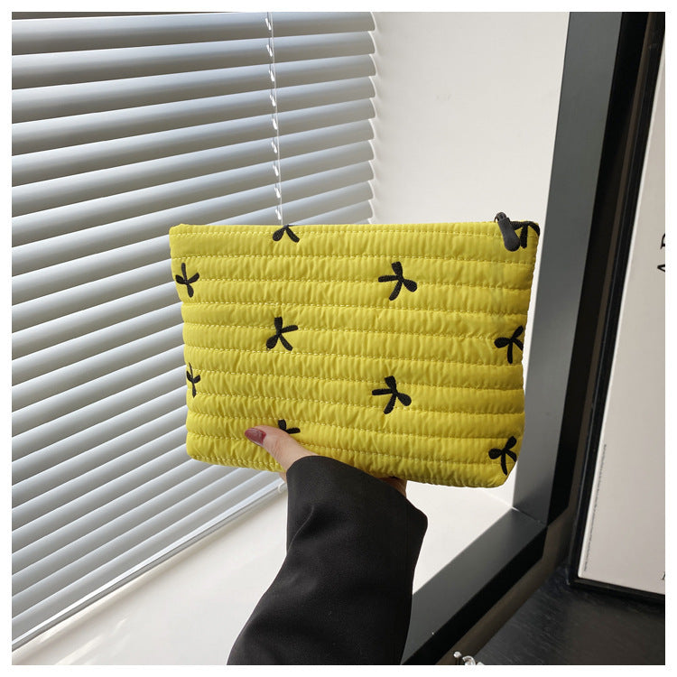 Oxford Cloth Butterfly Print Clutch For Women