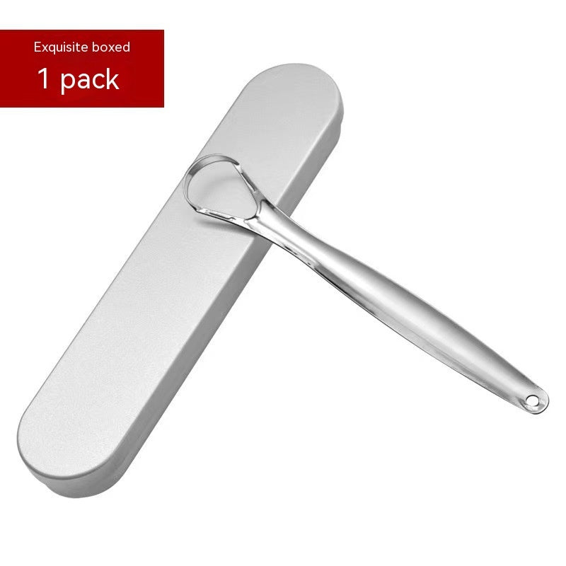 Stainless Steel Non-oral Care Tool Tongue Double-sided U-shaped Tongue Scraper