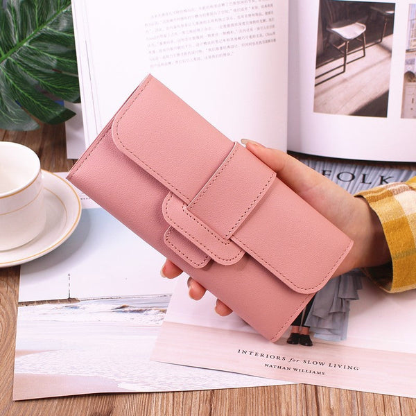 Women's Long Wallet Tri-fold Clutch Large Capacity Hanzuva