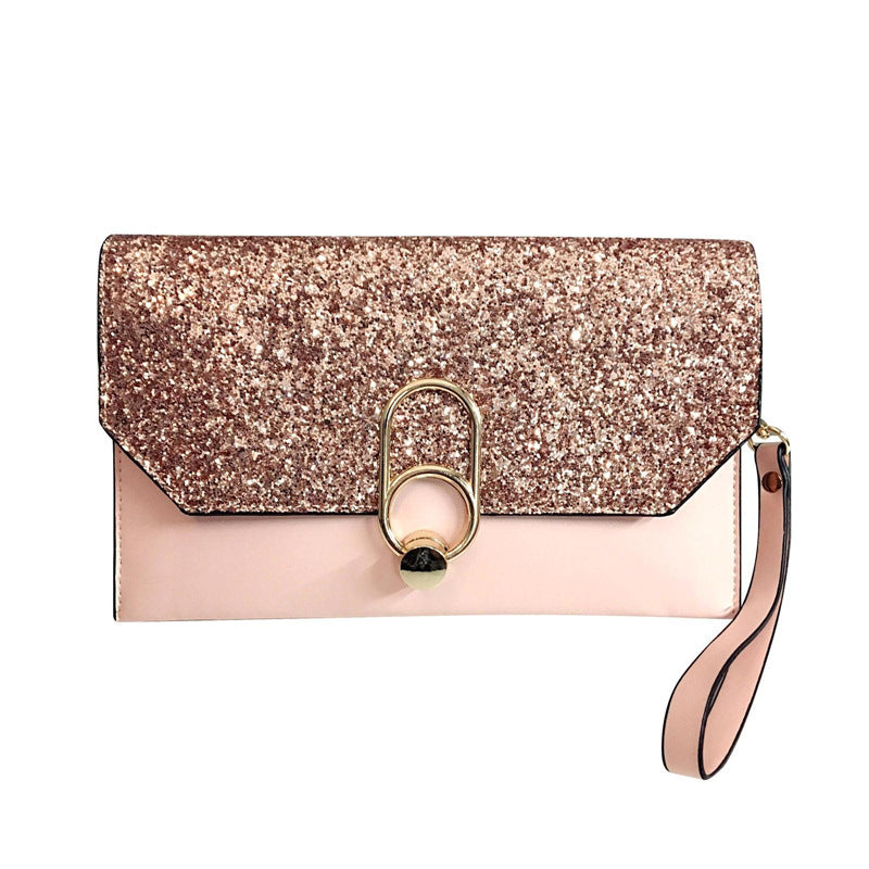 New envelope bag clutch bag slanting small bag Korean version of the shoulder bag clutch bag female Hanzuva