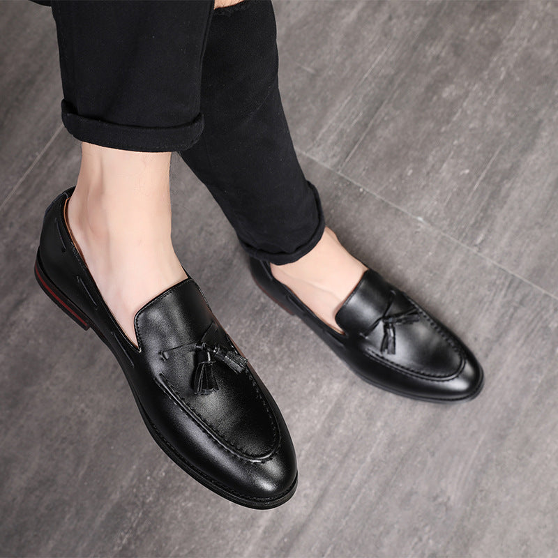 British breathable men's casual leather shoes