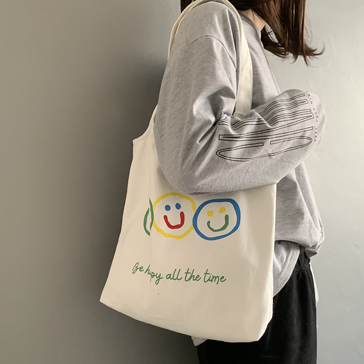 Hyuna Flower Canvas Bag with the Same Paragraph Hanzuva