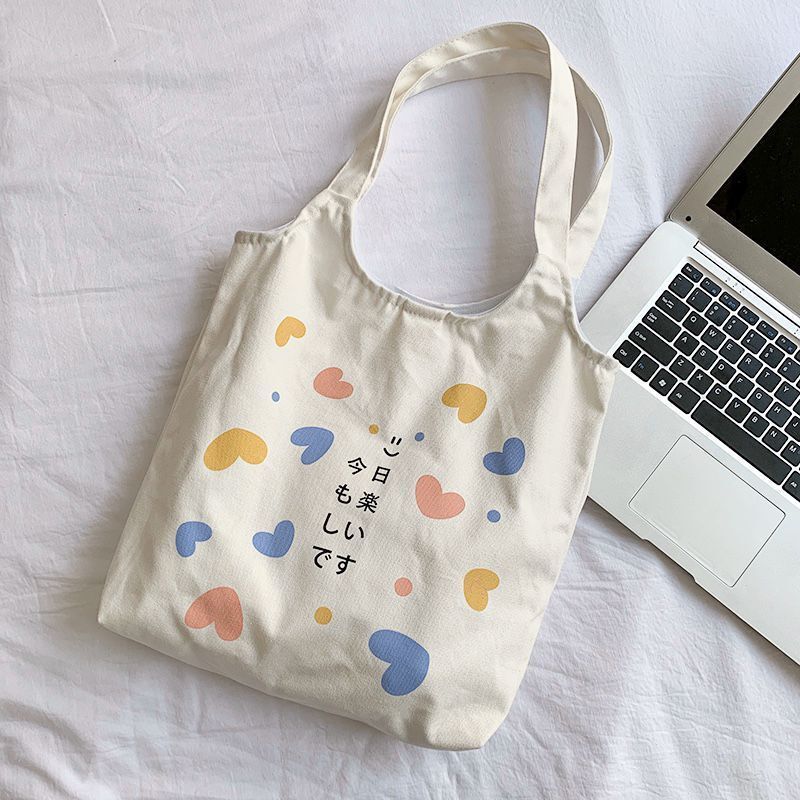 Hyuna Flower Canvas Bag with the Same Paragraph Hanzuva