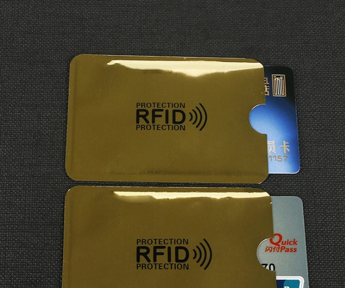 NFC card sets anti-magnetic anti-theft brush bank card sets security shielding signal anti-theft RFID flash payment tin foil card sets Hanzuva