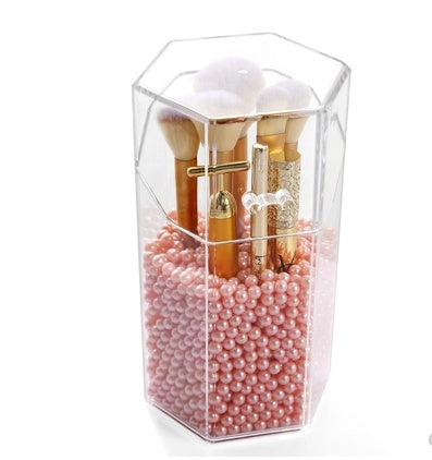 Transparent acrylic makeup brush storage bucket Hanzuva