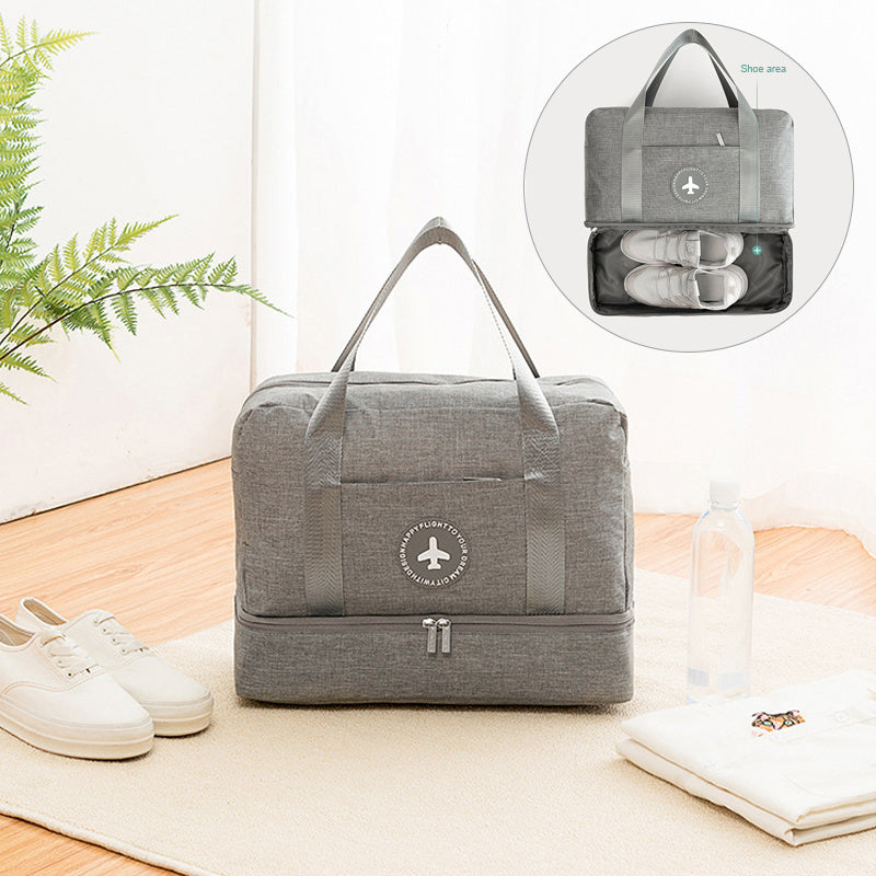 Dry And Wet Separation Travel Bag Tourism Fitness Storage Pouch Women's Clothes Shoes Daily Necessities Duffle Package Supplies Hanzuva