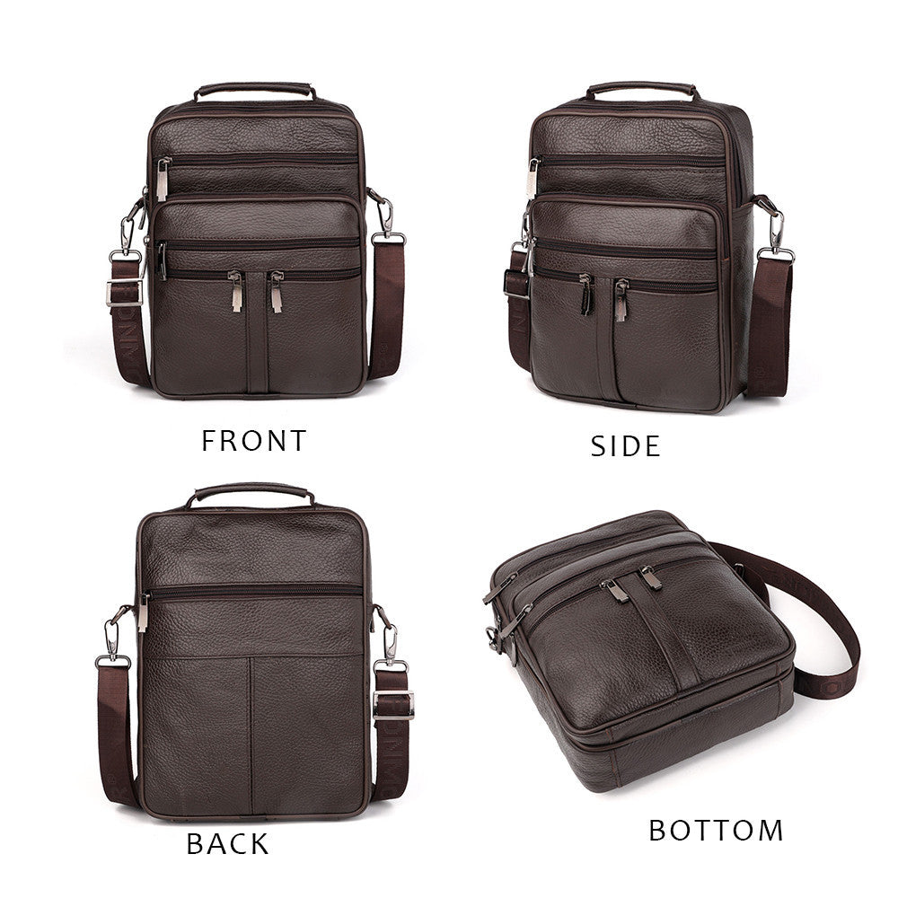 Leather cross-body bag