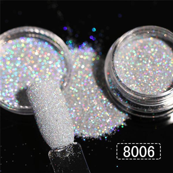 Holographic Nail Glitter Hanzuva