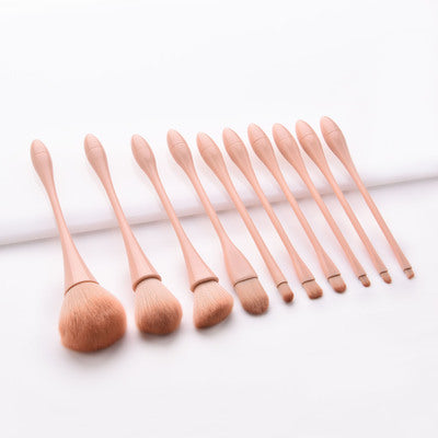 10 pcs Little pretty waist pink makeup brush Hanzuva