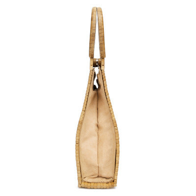 Retro portable bamboo straw woven bag Hanzuva