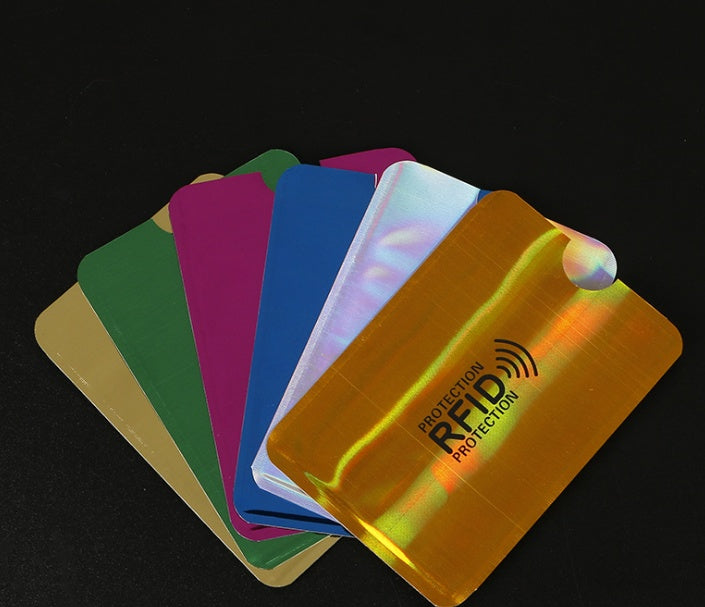 NFC card sets anti-magnetic anti-theft brush bank card sets security shielding signal anti-theft RFID flash payment tin foil card sets Hanzuva