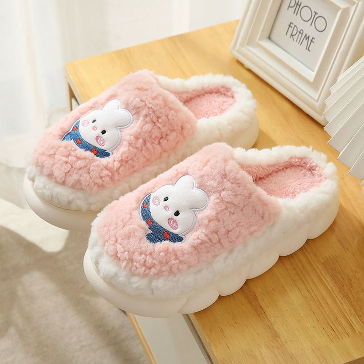 Thick Plush Cute Slippers Female Indoor Hanzuva