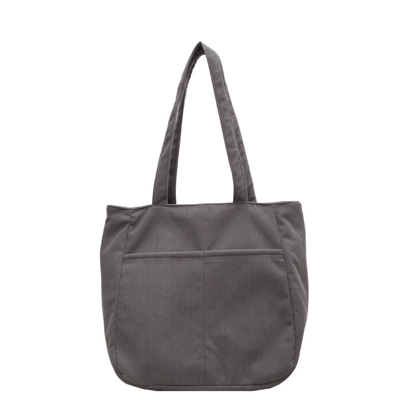 Women's Fashion Large Capacity Corduroy Shoulder Messenger Bag