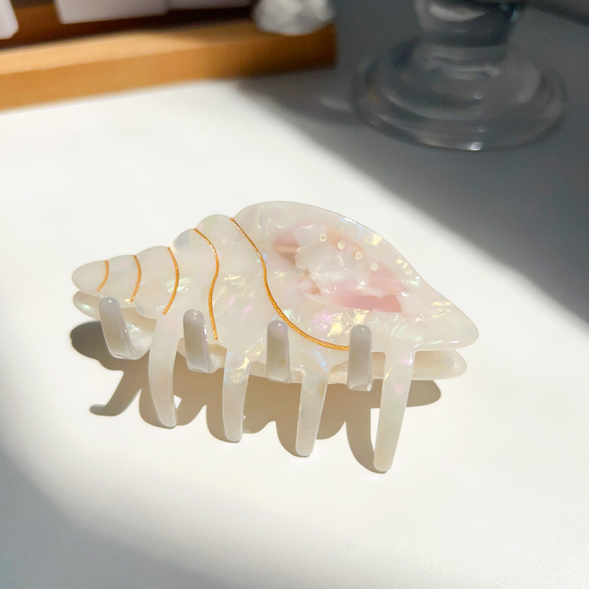 Summer Acetate Conch Barrettes Cute