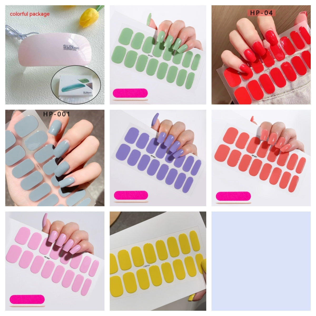 Wearing Nail Pads Baking Lamps Mini Handheld Folding Nails