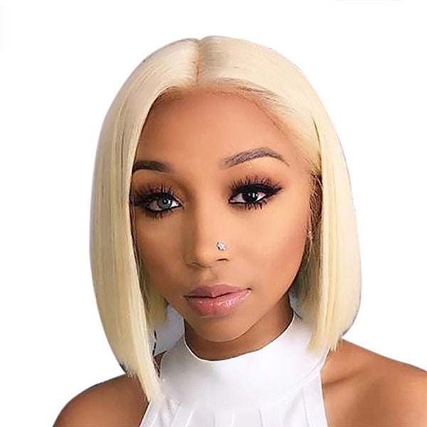 Blond short straight wig Hanzuva