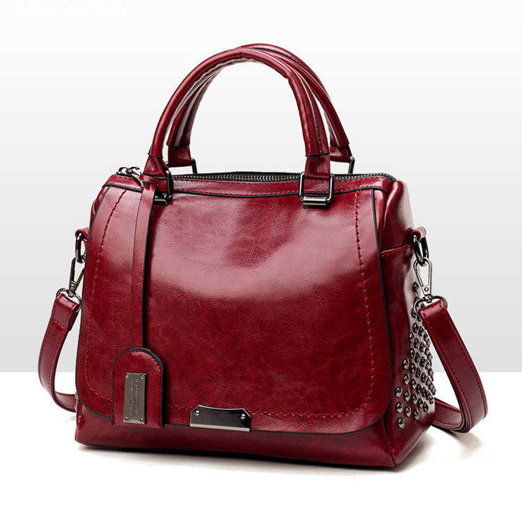 Fashionable And Versatile Soft Leather Messenger Bag Hanzuva