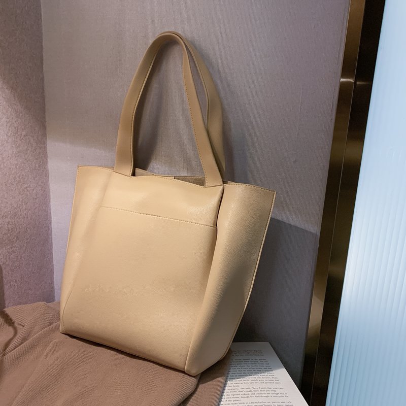 Feminine Commuter Large Soft Leather Shoulder Bag Hanzuva