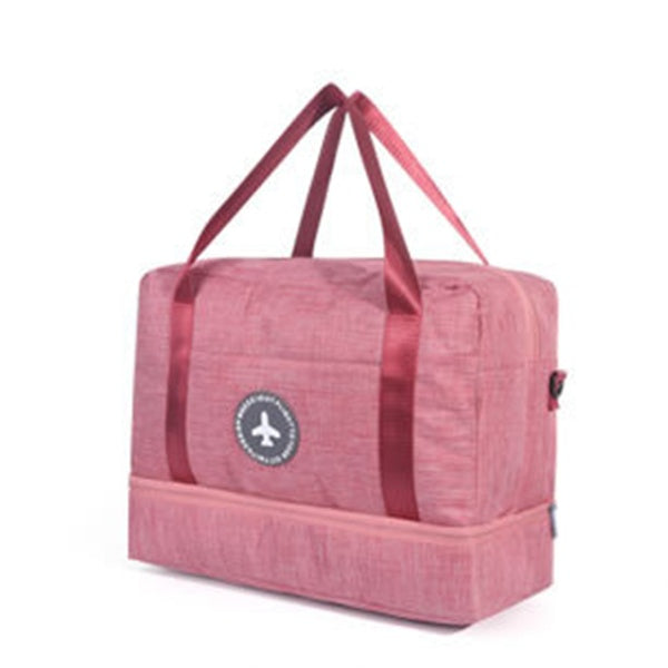 Dry And Wet Separation Travel Bag Tourism Fitness Storage Pouch Women's Clothes Shoes Daily Necessities Duffle Package Supplies Hanzuva