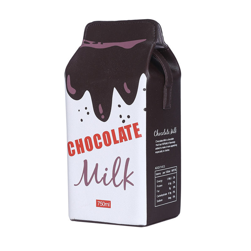 Milk box printed small square bag Hanzuva