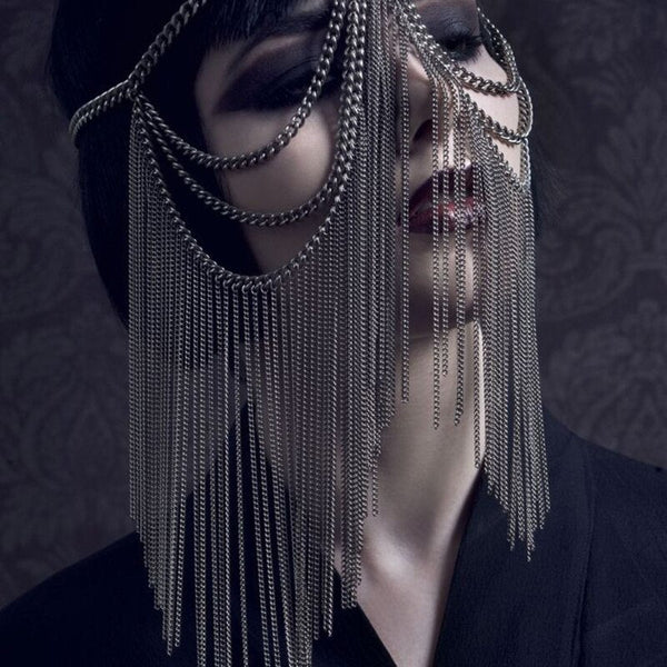Fringed headdress hair accessories Hanzuva