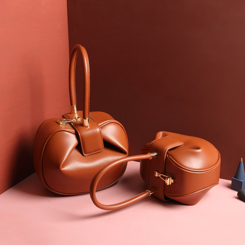 Leather handbags fashion dumplings handbag Hanzuva