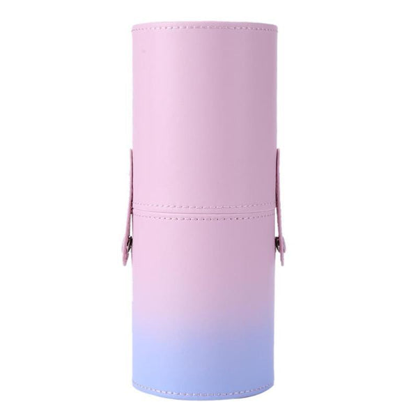 Gradient PU Leather Makeup Brush Holder Cup Hanzuva