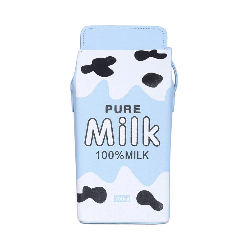Milk box printed small square bag Hanzuva