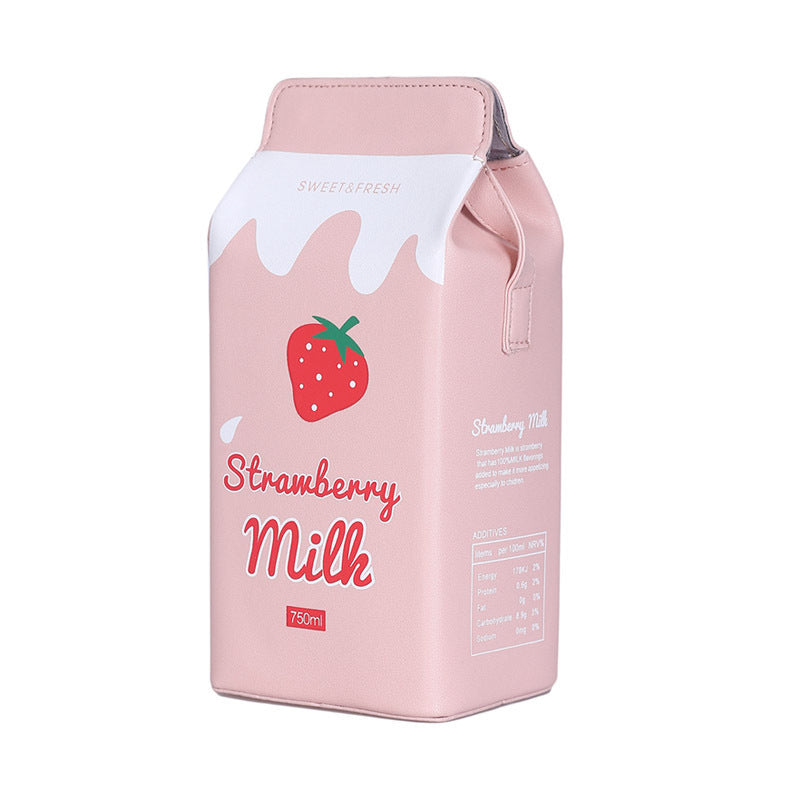 Milk box printed small square bag Hanzuva