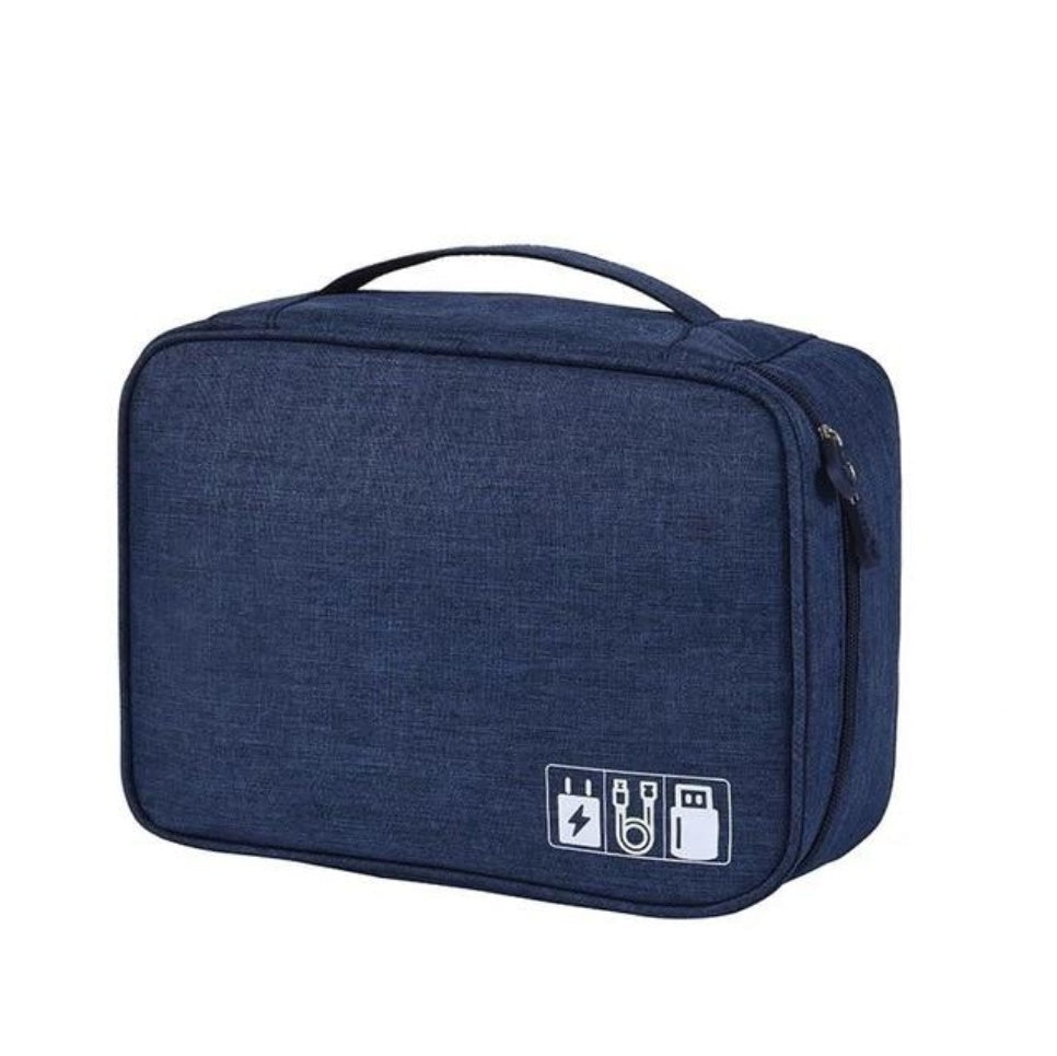 Electronic storage bag cationic polyester data cable storage bag Multi-function digital package Hanzuva