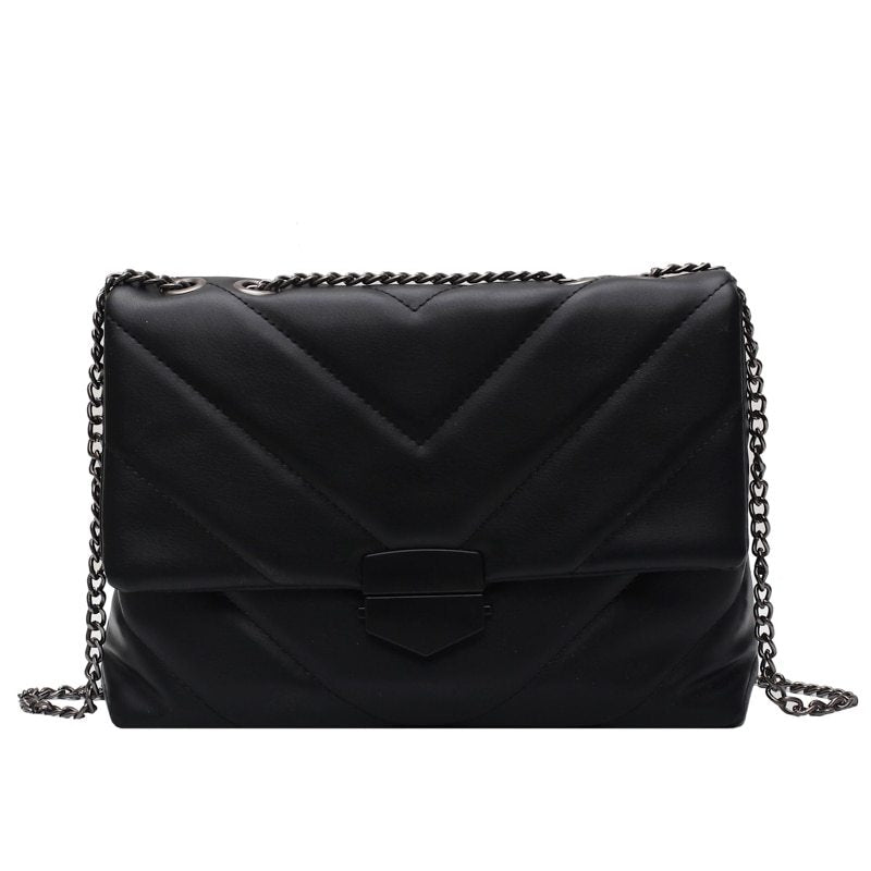Embroidery Thread Small PU Leather Crossbody Bags for Women Trend Hand Bag Women's Branded Trending Shoulder Handbags Hanzuva