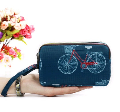 New portable female hand grasping bag three-layer zipper bag autumn long large screen mobile phone key ladies coin purse Hanzuva