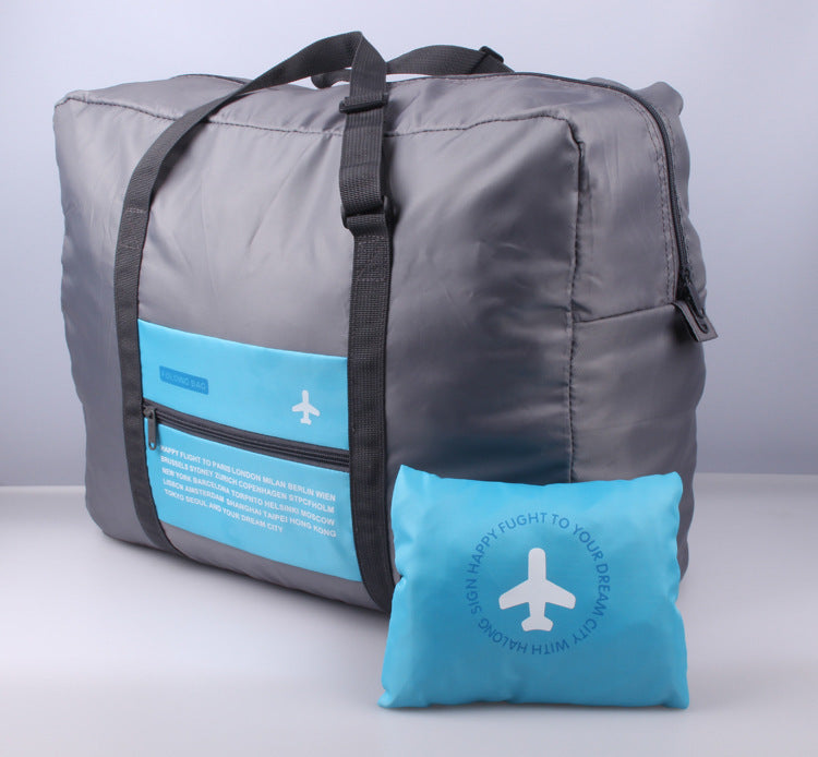 Large Capacity Foldable Travel Bag Nylon Waterproof Gym Duffel Bag Folding Traveling Clothes Storage Organizer Hanzuva