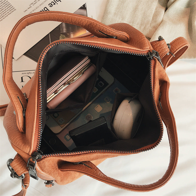 High Quality Big Casual Tote Female Shoulder Bag Soft Bolsas Hanzuva