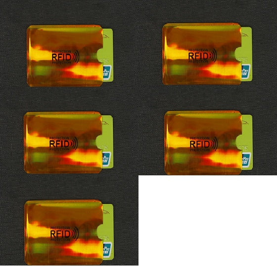 NFC card sets anti-magnetic anti-theft brush bank card sets security shielding signal anti-theft RFID flash payment tin foil card sets Hanzuva